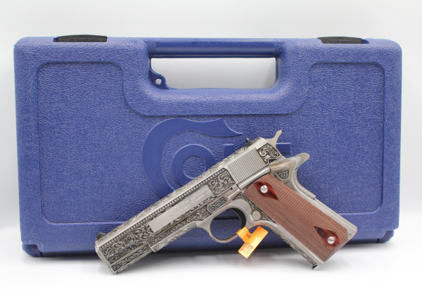 Colt 1911 Series 70 .45ACP Scroll Custom Engraving